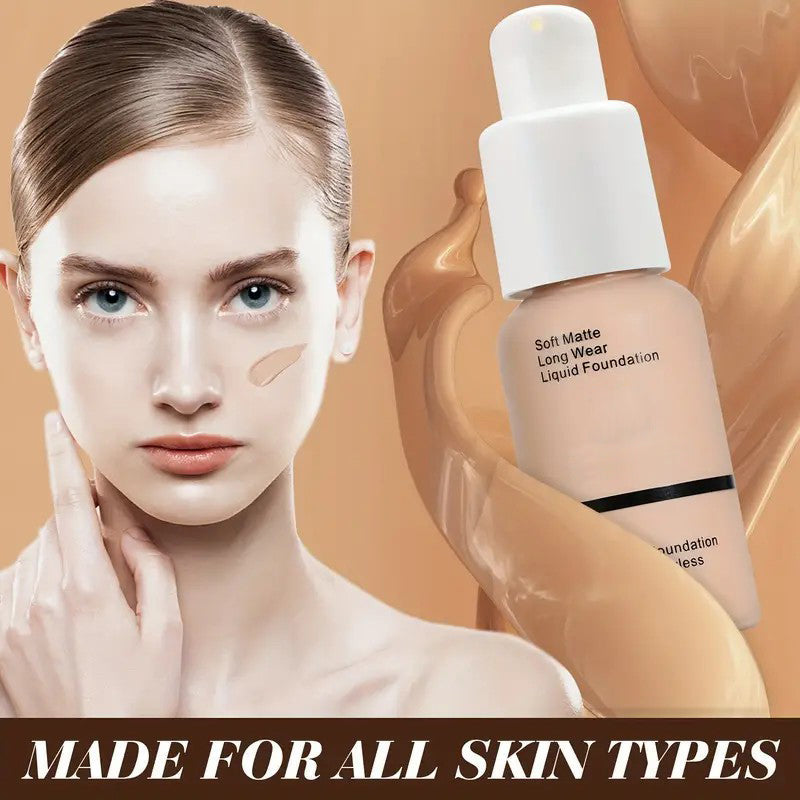 ✨Matte Silky Full Coverage Liquid Foundation