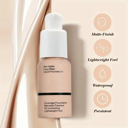 ✨Matte Silky Full Coverage Liquid Foundation